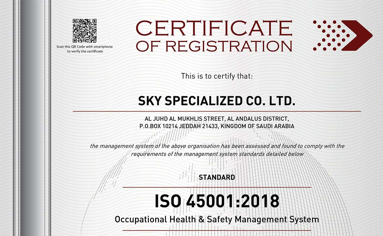 ISO 45001:2018 Occupational Health & Safety Management System