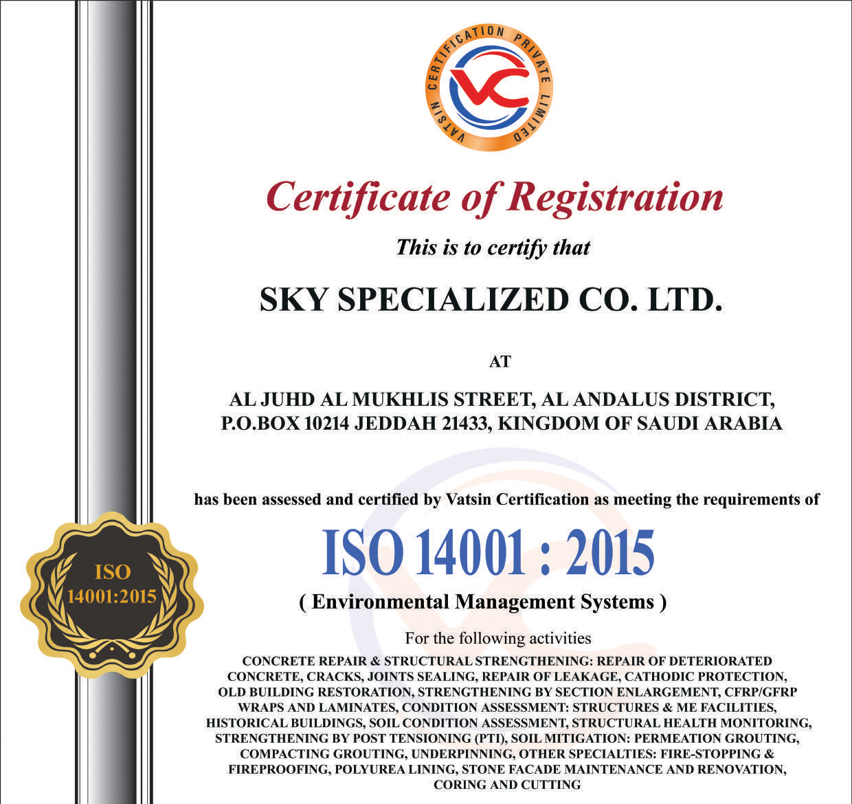 ISO 14001:2015 Environmental Management Systems